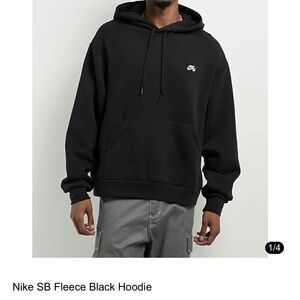 Nike SB Black Fleece Hoodie loose fit